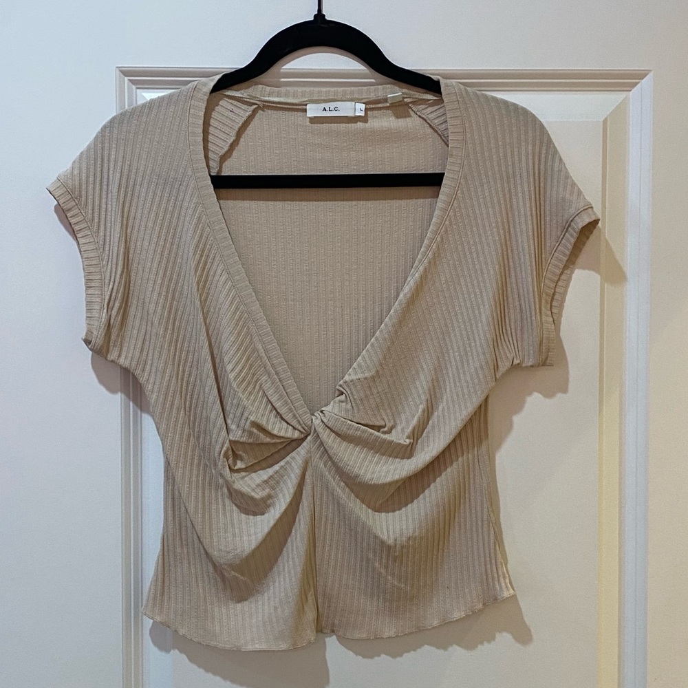 ALC blush pink shirt sleeve tshirt size large